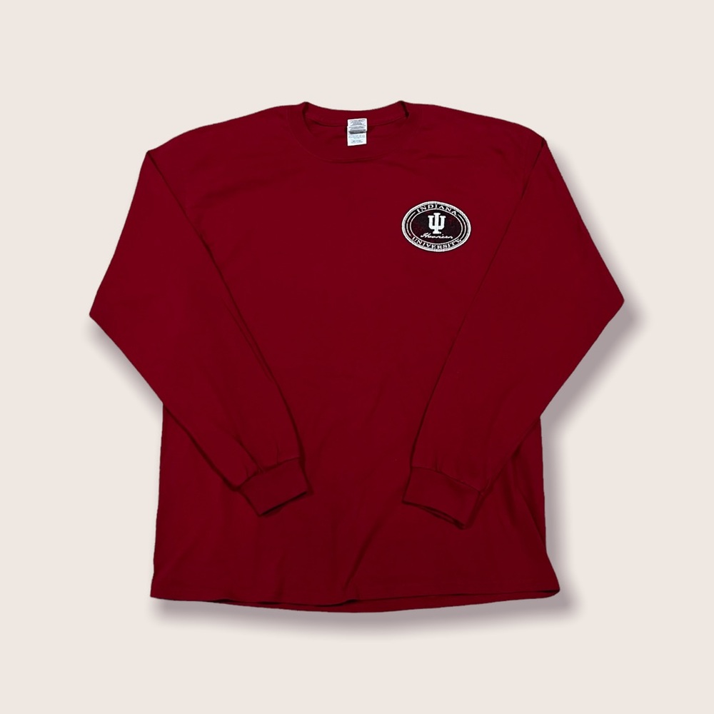University of Indiana Hoosiers Long Sleeve Shirt Sz Large